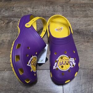 Crocs LA Lakers Sandals Men Size 11